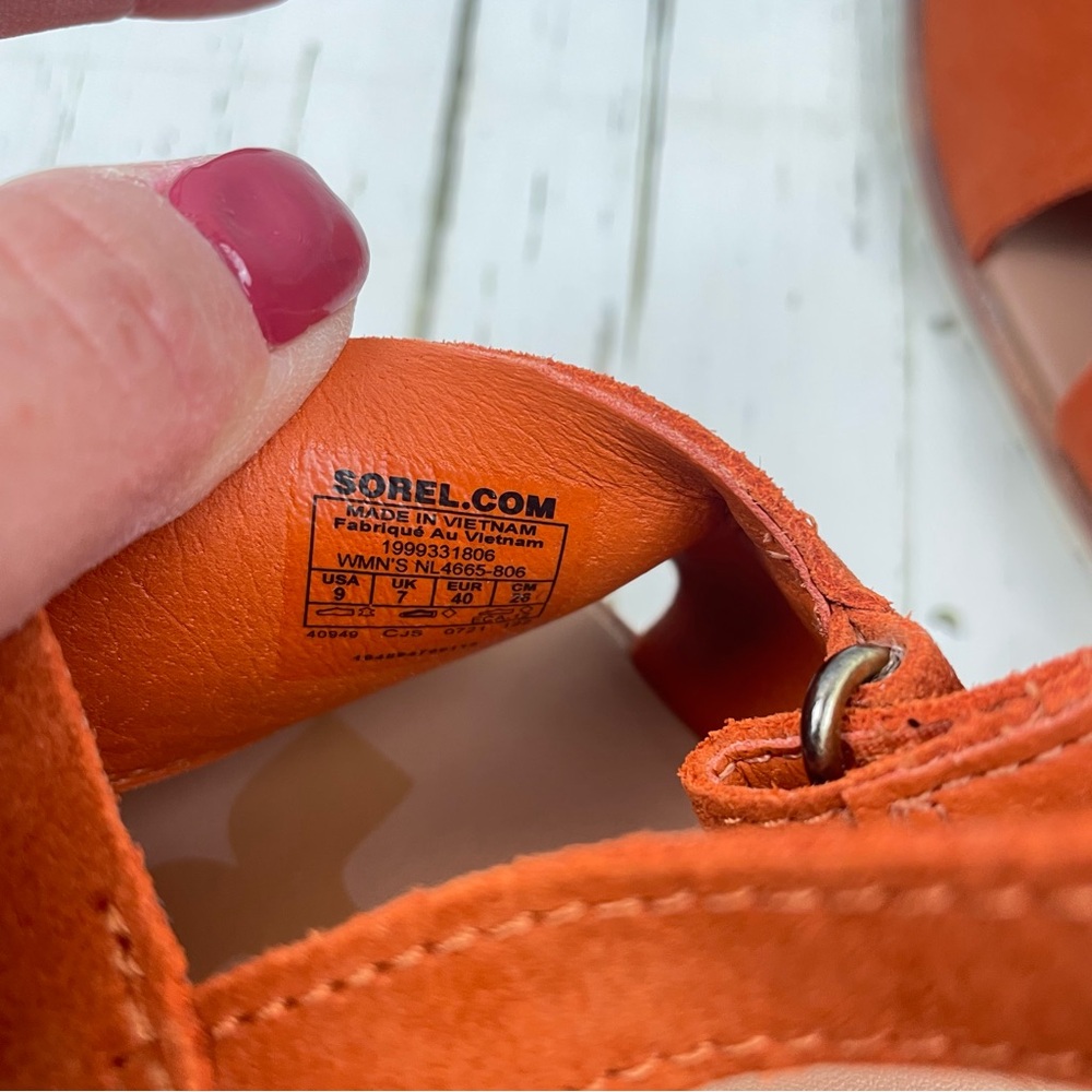 Sorel Ella ll Slingback Suede Leather Sandals - Picture 10 of 16